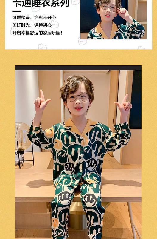 Product Introduction of ชุดนอนเด็กผู้ชาย ฤดูใบไม้ร่วง เด็กชายกลางและใหญ่ ทันสมัยและมีสไตล์ ชุดสูทแขนยาว ดีไซน์การ์ตูนน่ารัก เหมาะสำหรับเด็กและพ่อแม่ลูก เสื้อผ้าใส่ในบ้าน 35