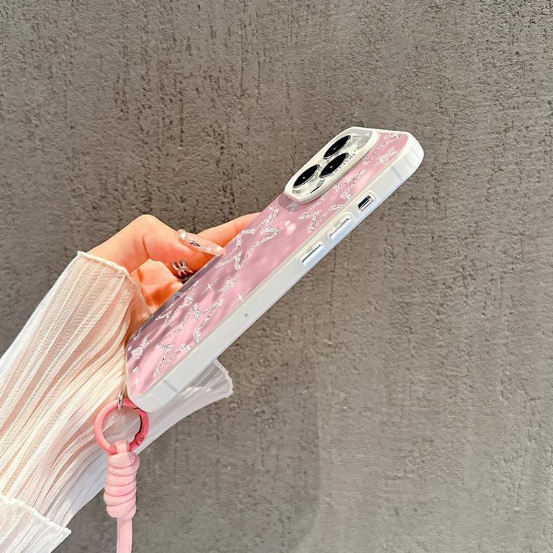 Casing Hp For IPhone 7G 7P X XR XSMAX 11 12 13 14 15 16 PRO PROMAX PLUS Dengan Motif Pink Star Yang Imut Gemoy Cute Baru Simple Dan Antislip Viral Case Hardcase CYK1386