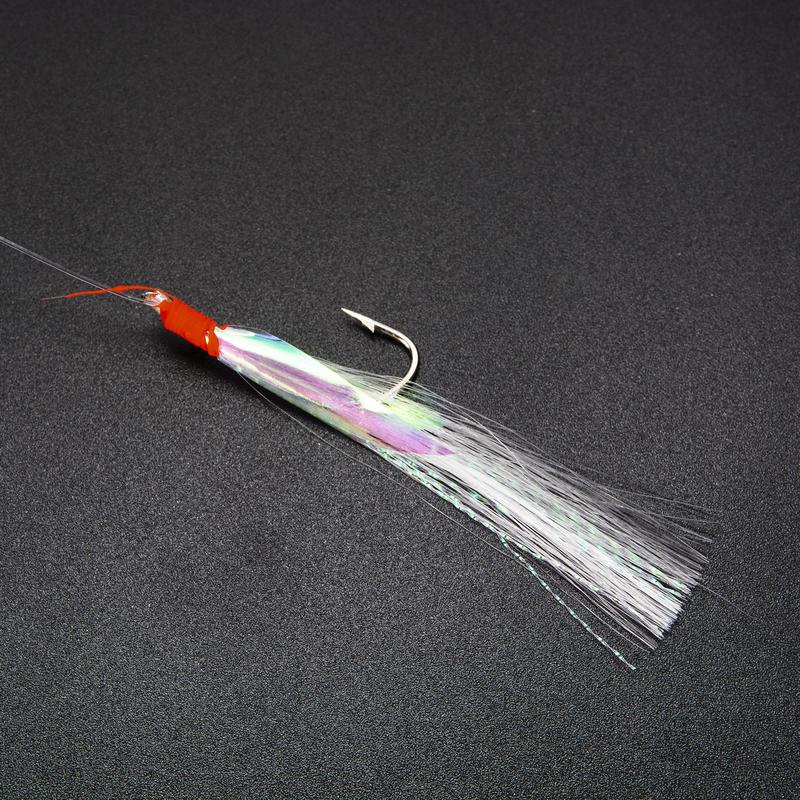 Product Introduction of Fishing Feather Hooks, 20pcs Sea Boat Fishing Lures Rigs with Barbed Hook, Fishing Accessories for Outdoor Fishing, Fishing Supplies 10