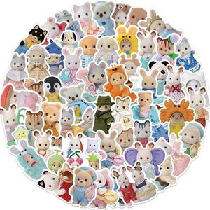 Pegatinas de Patrones de Animales de Dibujos Animados, 55/1100 piezas/set de Pegatinas Decorativas de Animales Lindos, Calcomanías DIY para Botella de Agua, Laptop, Funda para Celular, Scrapbooking, Creación de Diarios