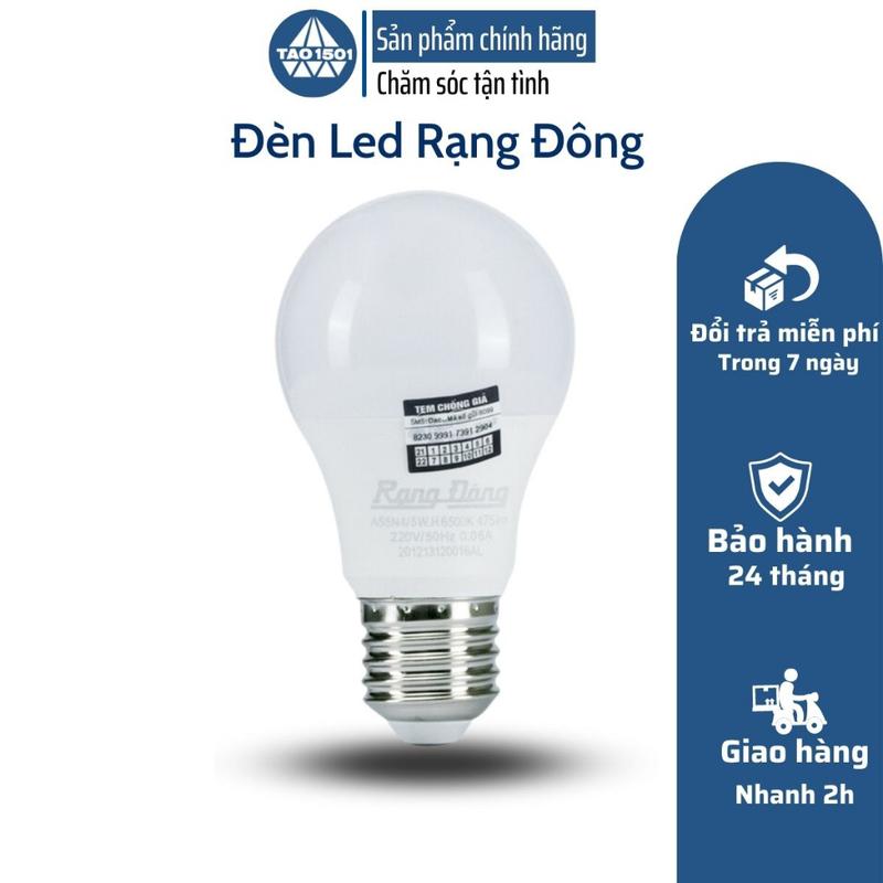 Bóng LED Rạng Đông, Bóng Đèn Bảo Vệ Mắt, Bảo Hành 2 năm 3-5-7-9 W bóng  đèn