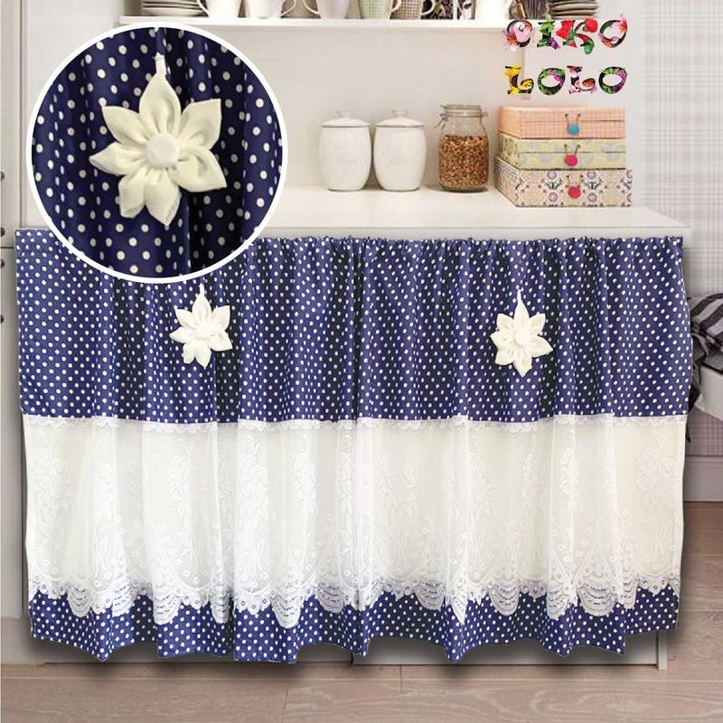 Product Introduction of Gorden Kolong Dapur Polkadot Renda Tengah Bunga 35