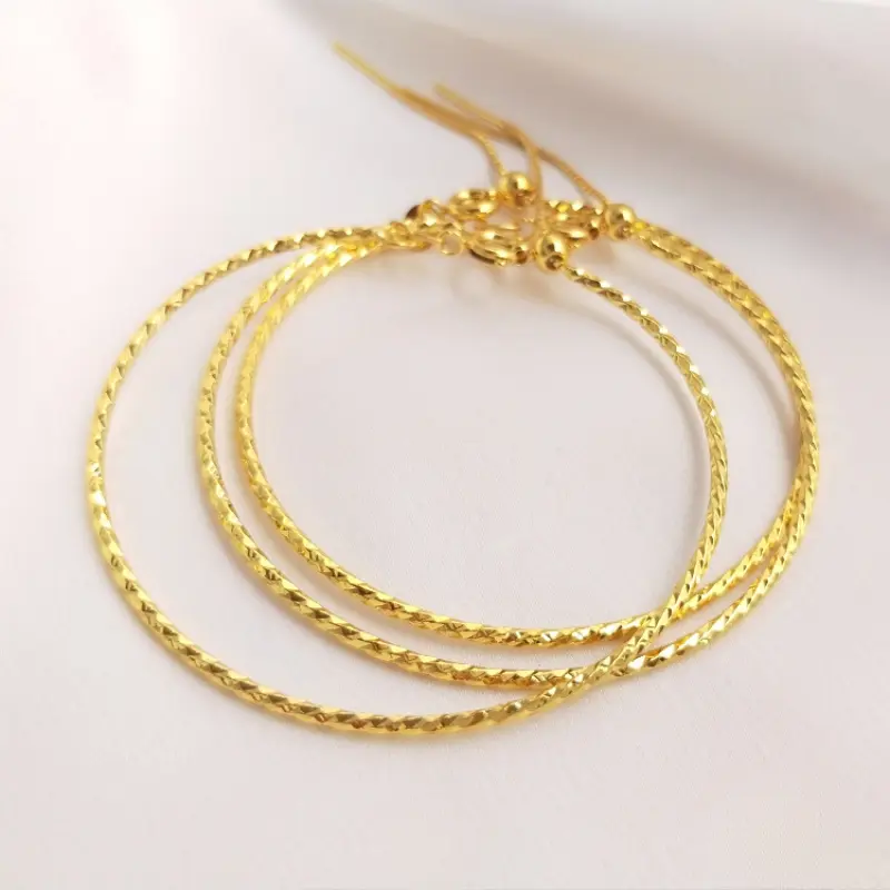 Vòng đeo tay Thông Dụng Vòng đeo tay Vòng Đeo Tay Bán Buôn, Tự Làm, 1 mảnh, Giữ Màu, Kiểu Kim, Dày 1,5mm, Sợi Hoa Lôc Bông, 18K, YY-88, Có Thể Mở Rộng, Có Thể Điều Chỉnh Phụ Kiện