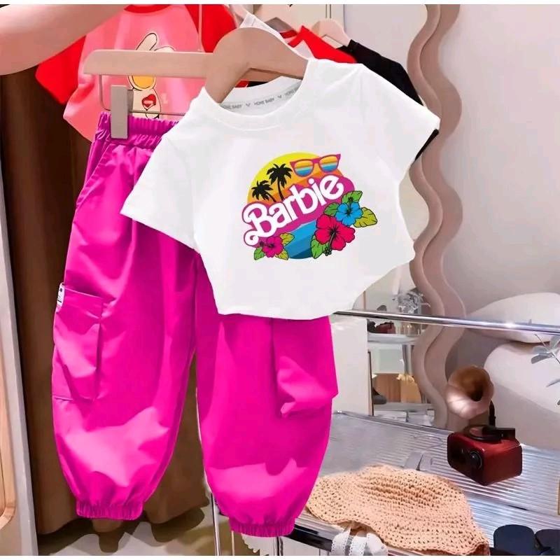 Setelah Barbie Anak Perempuan 1-5 Tahun Lengan Pendek 2