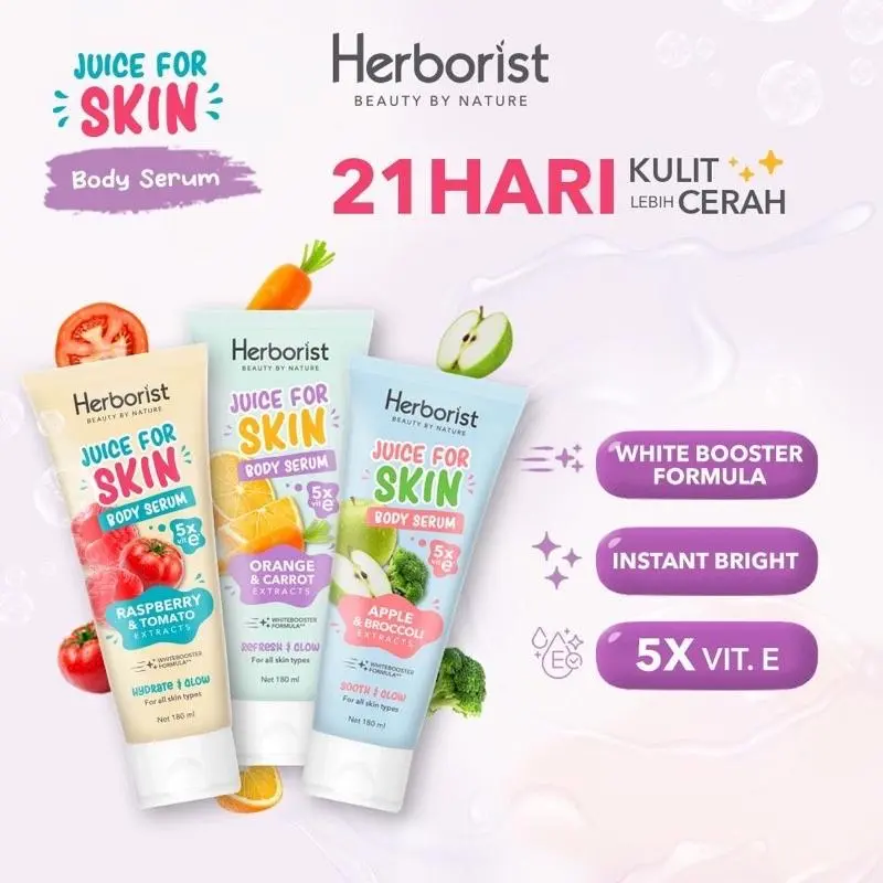 PROMO HERBORIST BODY SERUM PENCERAH KULIT VIRAL BODY LOTION  Mencerahkan Tubuh Kering Leher
