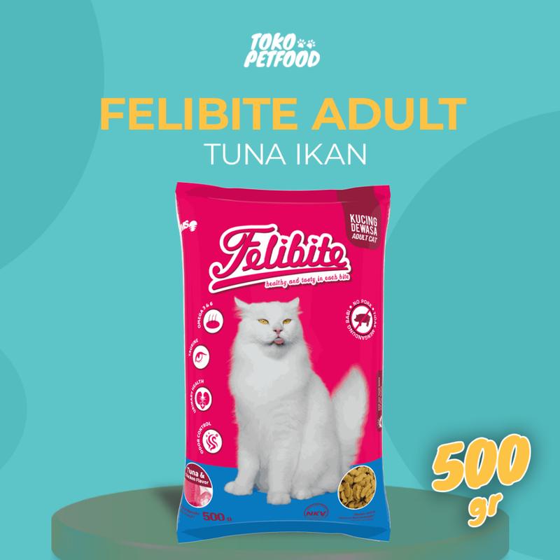 Promo 10.10 Felibite Cat Food Tuna & Chicken Flavor for Adult Cats ...