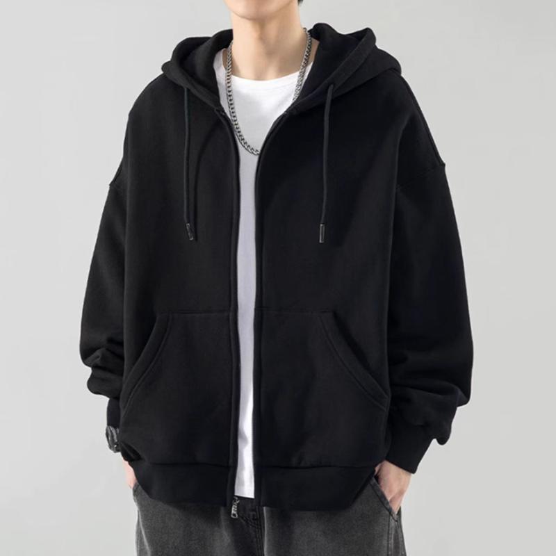 Áo Hoodie Zip kéo khoá TRƠN màu nỉ bông cotton unisex form rộng Oversized by Phong Boutique
