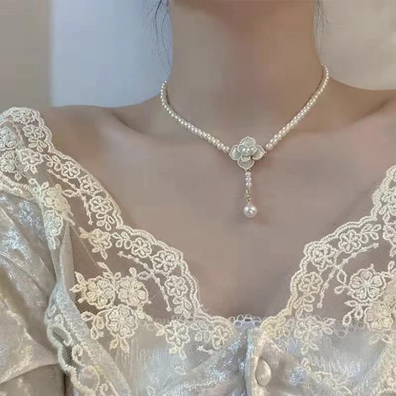 Product Introduction of Flower  Set Women Sweet Elegant  Necklace Earrings Ring Sweet Choker Fashion Wedding 14