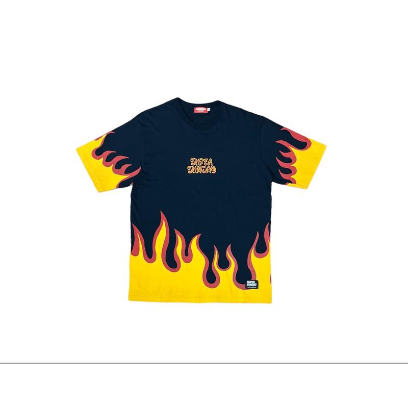 Product Introduction of SVG X Super Sunday Scale Tee Super Flame Tee 2023 Men Women Short Sleeve T-shirt 3