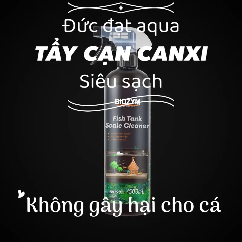 Tẩy Cặn Canxi hồ cá Biozym 500ml tẩy siêu sạch k hại cho cá