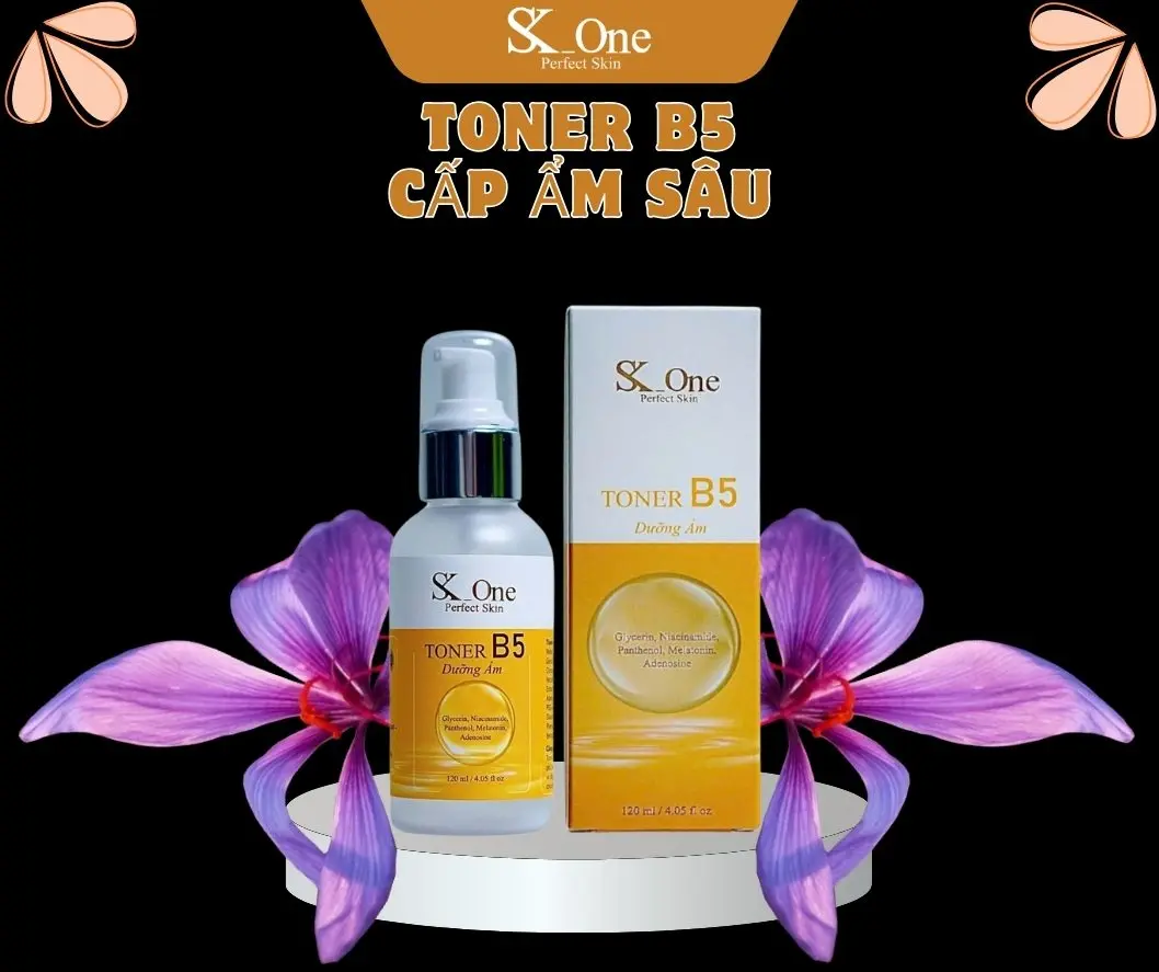 Toner B5 cấp ẩm  SK-ONE + tặng bột mặt nạ - Dưỡng Ẩm kìm dầu se khít lổ chân lông, Skincare