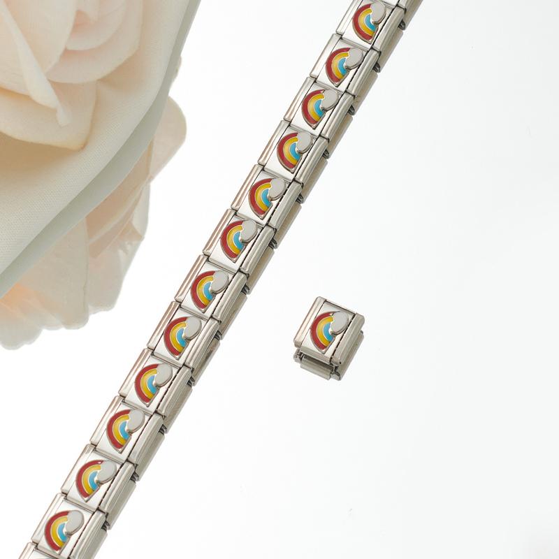 Product Introduction of Modular Bracelet Titanium Oil Drop DIY Custom Fit Unisex 7