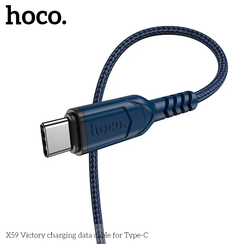 Dây sạc Cáp sạc Nhanh HOCO X59 cho Android TYPE C Dây Dù 3A 4