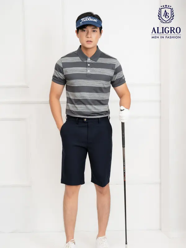 Quần short golf nam ALIGRO nhiều màu chất vải co giãn chống nhăn cực tốt, thoáng khí, thấm hút tốt QSMOG.10 1