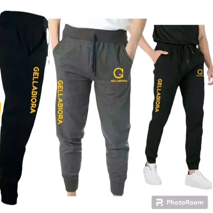 Celana Jogger Panjang Gellabiora  Pria Wanita , Trening Standar Unisex Bahan Baby Terry Joger