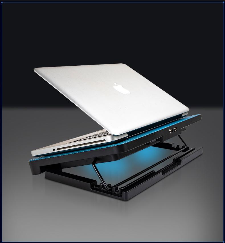 Product Introduction of N99 Notebook Cooling Pad 14-Inch 15.6-Inch Computer Bracket Twin Fan Cooling Cooler Pad 18