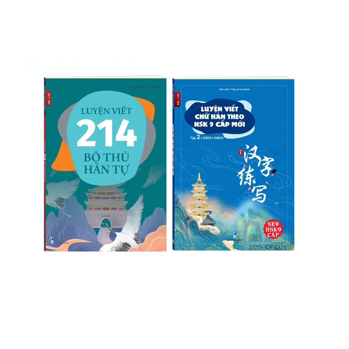 Sách-Combo: Luyện viết 214 bộ thủ hán tự+Luyện viết chữ hán theo hsk9 cấp mới tập 2