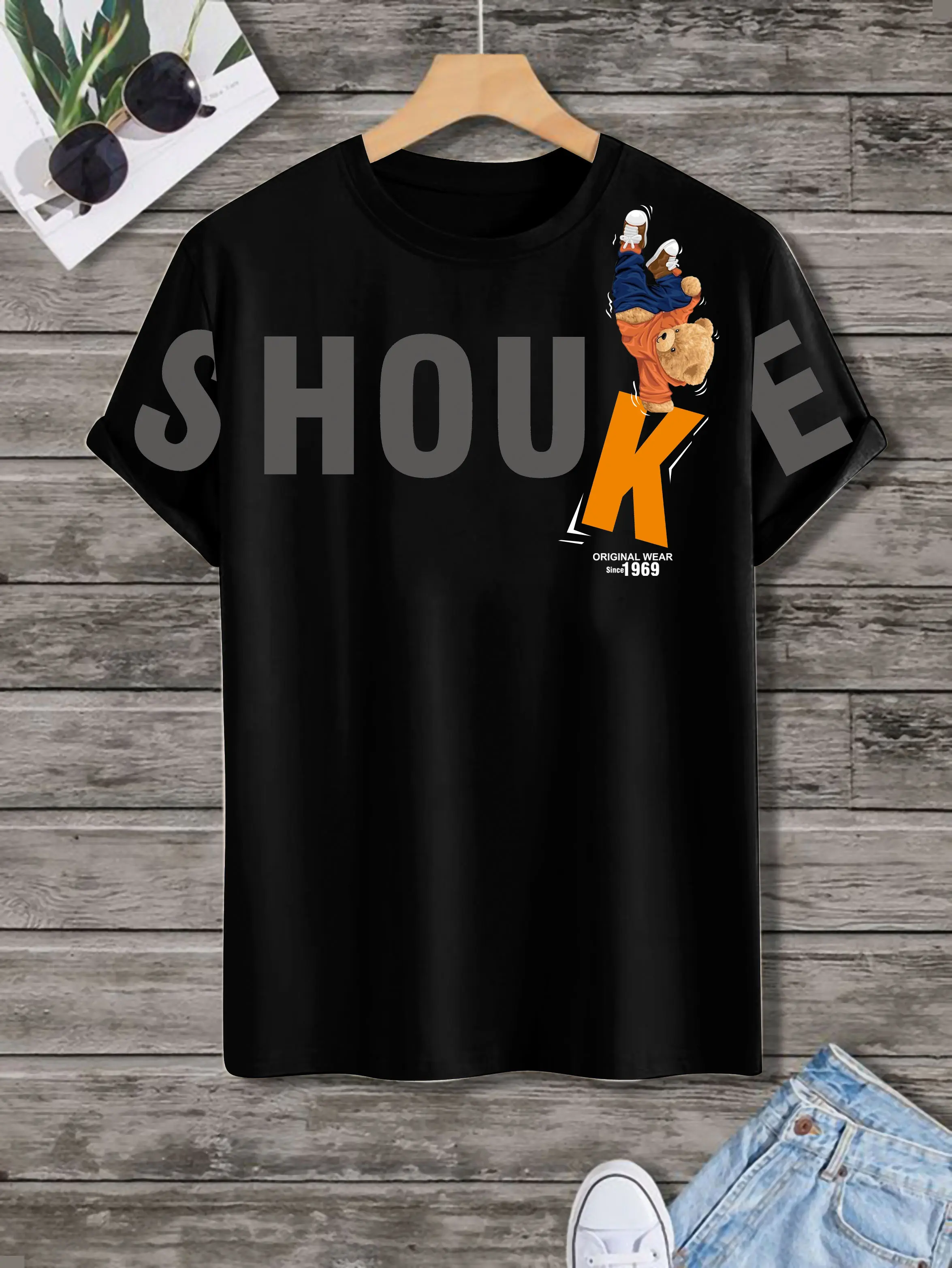 Kaos Distro SHOUKE Kaos Pria Dewasa Atasan Pria Kaos Pria wanita Catoon Combad 24s T-shirt Dewasa Crew Neck Baju Combed Oblong Surfing Sablon Keren Katun
