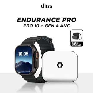 [Endurance Pro Bundle] UltraWatch 10 Pro & Ultra PRIME 4 ANC Amoled Display Smartwatch ANC TWS - by Ultra Indonesia
