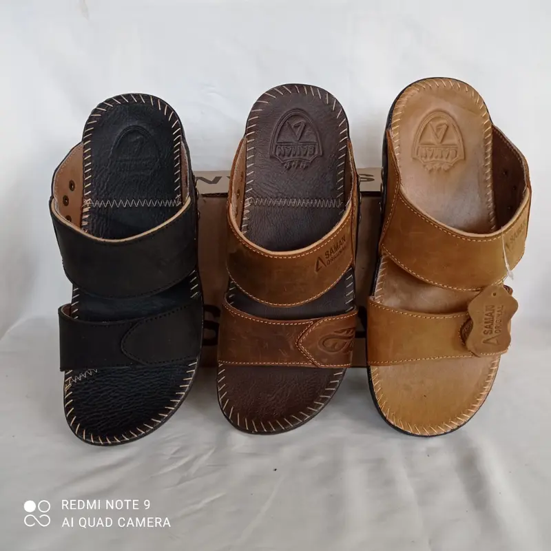 SANDAL KULIT PRIA SAMAN ORIGINAL sandalpria wanita sendalcowok laki 0