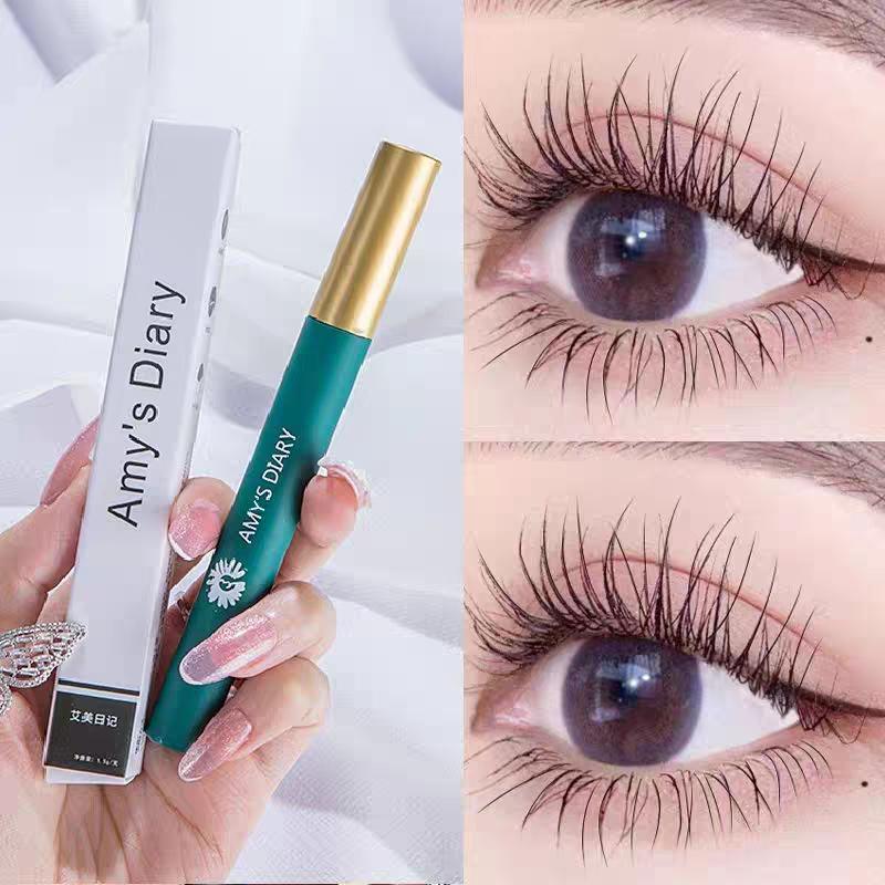 Mascara chuốt mi mảnh tơi AMY's DIARY vỏ xanh vàng luxury 1
