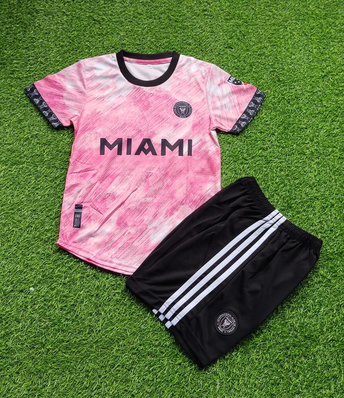 Set quần áo bóng đá trẻ em CLB Miami Hồng - Chất vải mè Thái Cao Cấp - In tên số theo yêu cầu Kids Cho Bé Top Nam