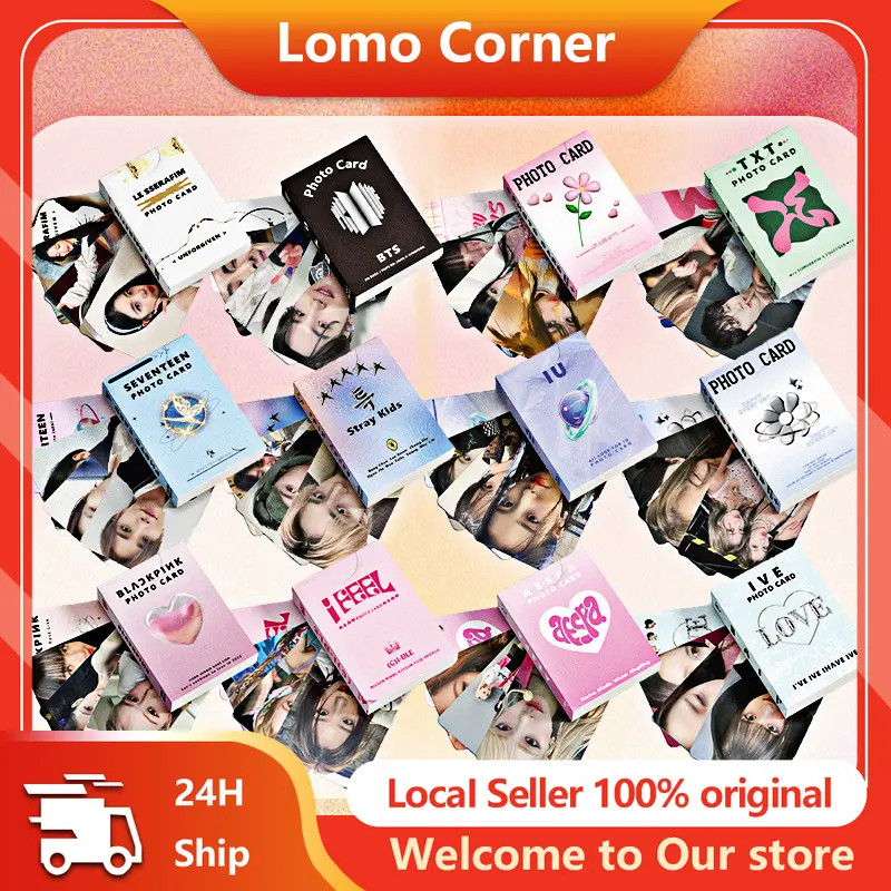 50 Pcs BINI  Jollibee Photocards EN  KPOP Album Lomo Card  holographic BINI lomo cards