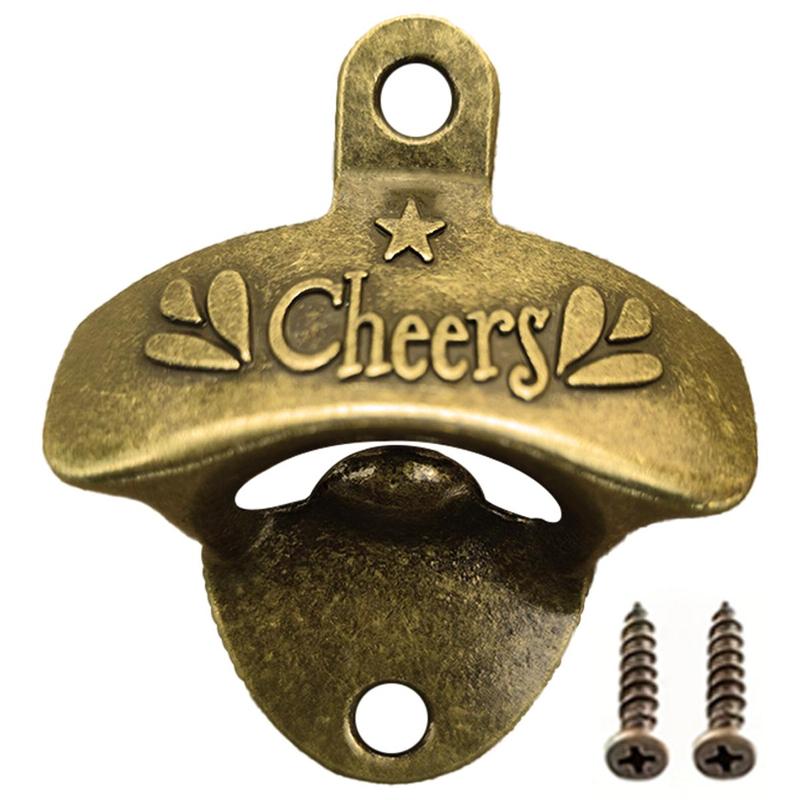 Metal Bottle Opener, 1 Count Wall Mounted Bottle Opener, Creative Opener, Kitchen Gadgets, Home Kitchen Accessories 6