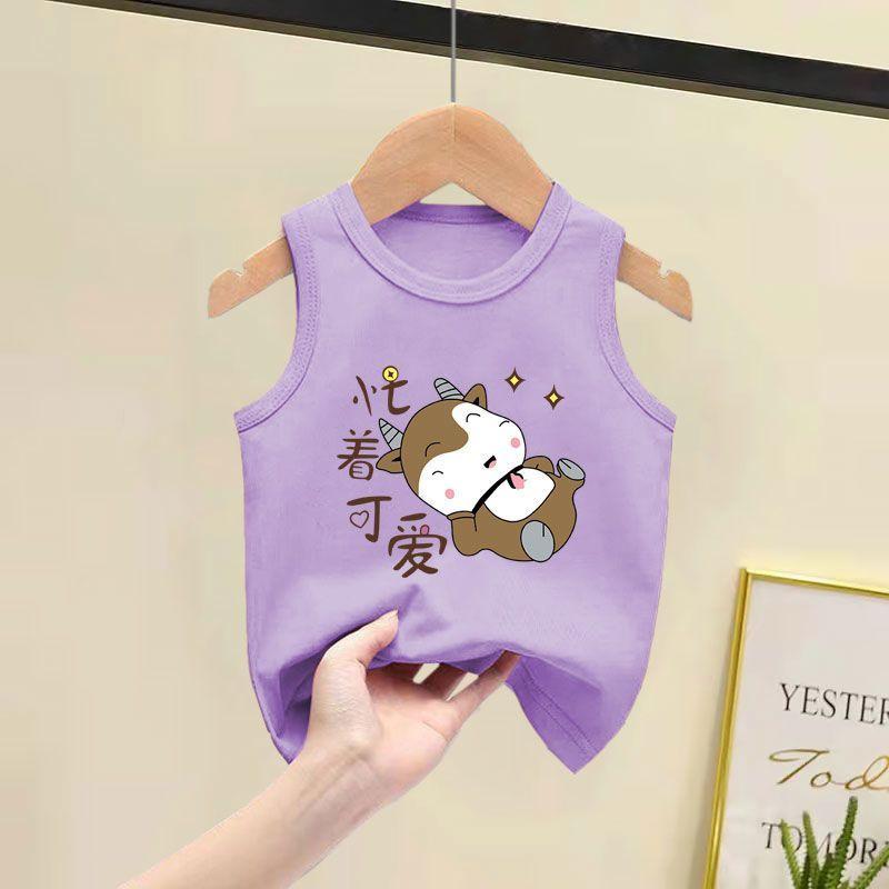 Áo Vest Bông 100%, Cho Trẻ Em, Phong Cách Phương Tây, Không Tay, Mỏng, Thích Hợp Cho Bé Trai Và Bé Gái, Áo Cho Em Bé, Thời Trang, Quần Áo Mùa Hè, Hàng Mới Về, 2025 4