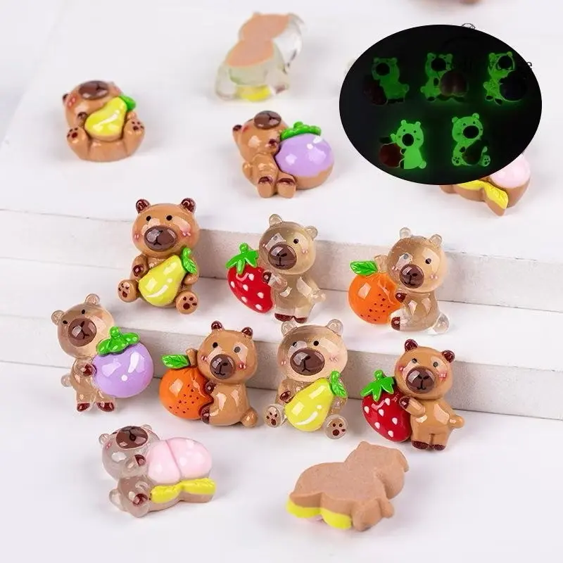 Combo 100 túi mù Capypara nâu. Dạ quang phát sáng trong bóng tối. Size 2 - 3 cm . Mô hình đồ chơi, Trang Trí, decor phòng, Phong Cảnh DIY Phụ Kiện túi mù Đồ Chơi Toy tui mup 7