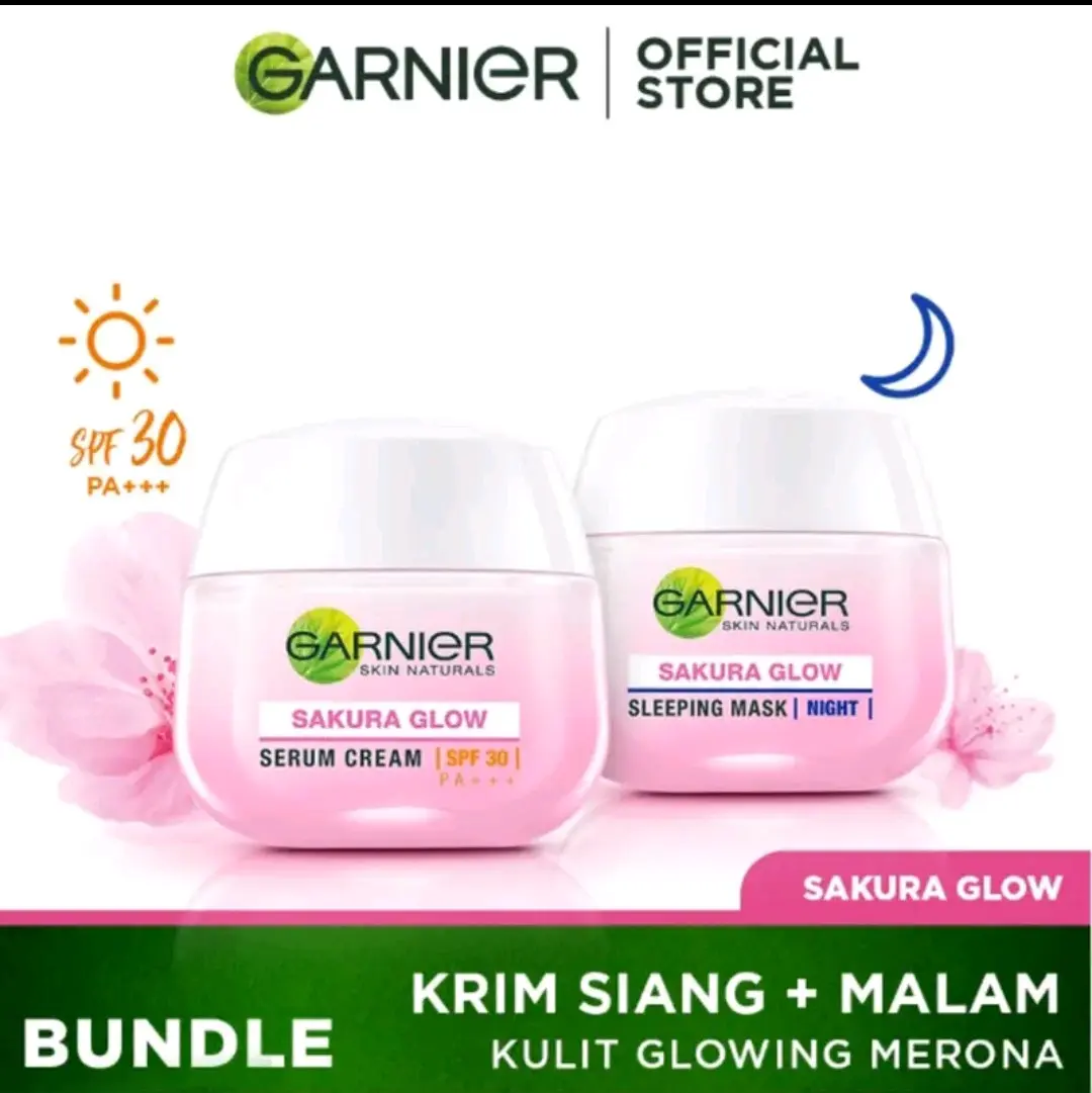 Garnier sakura cream 50 ml siang & malam