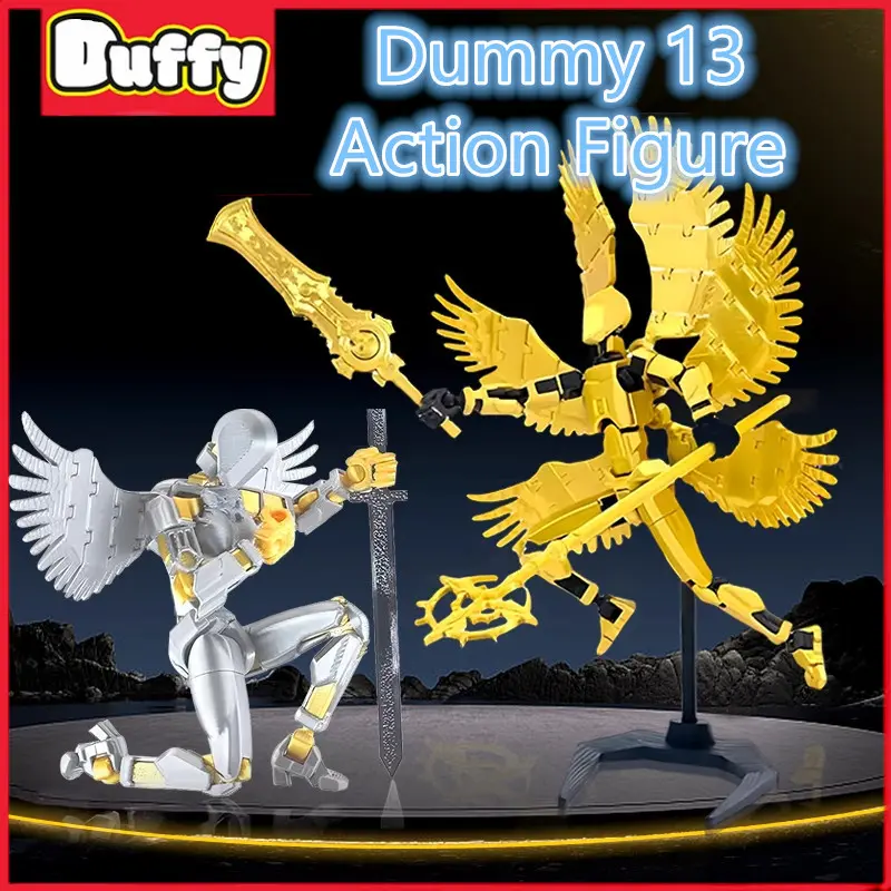 Duffy toys【COD】Dummy 13 Action Figure / Mainan Transformasi Bergerak Multi-Sendi / Model Tubuh Manusia Cetak 3D /Dummy Bentuk Gerakan Sendi DIY/Boneka Robot/Joint Movable Action Figurines Lucky 13/Boneka Transformasi Boneka/Dummy Titan 13 Action Figure 5