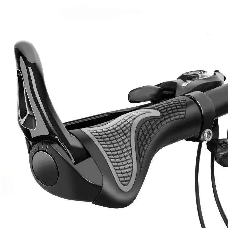 Mountain Sheep Horn Sub Bike Handle Shock and Dust Proof Bicycle Grip Rubber Bilateral Locking