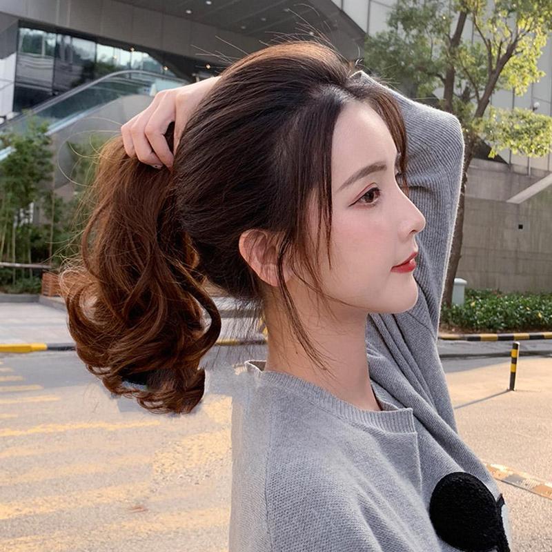 Product Introduction of Synthetic Straight Long Wig Hair Ponytail Grab Clip Pony Tail For Woman Fake Hairpiece For U3N5 57
