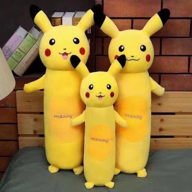 Gấu bông gối ôm pikachu siêu đáng yêu làm quà tặng- thú nhồi bông gối pikachu Thú Bông Đồ Chơi Toy