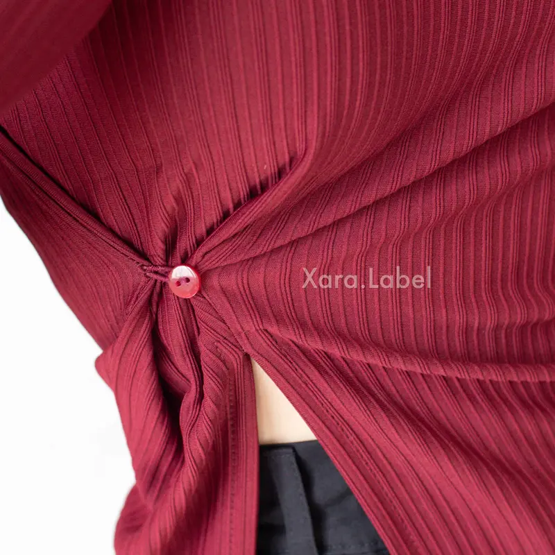 [ XARA SALE ] Cecil Knit Top Wanita - Baju Kait Kancing 2
