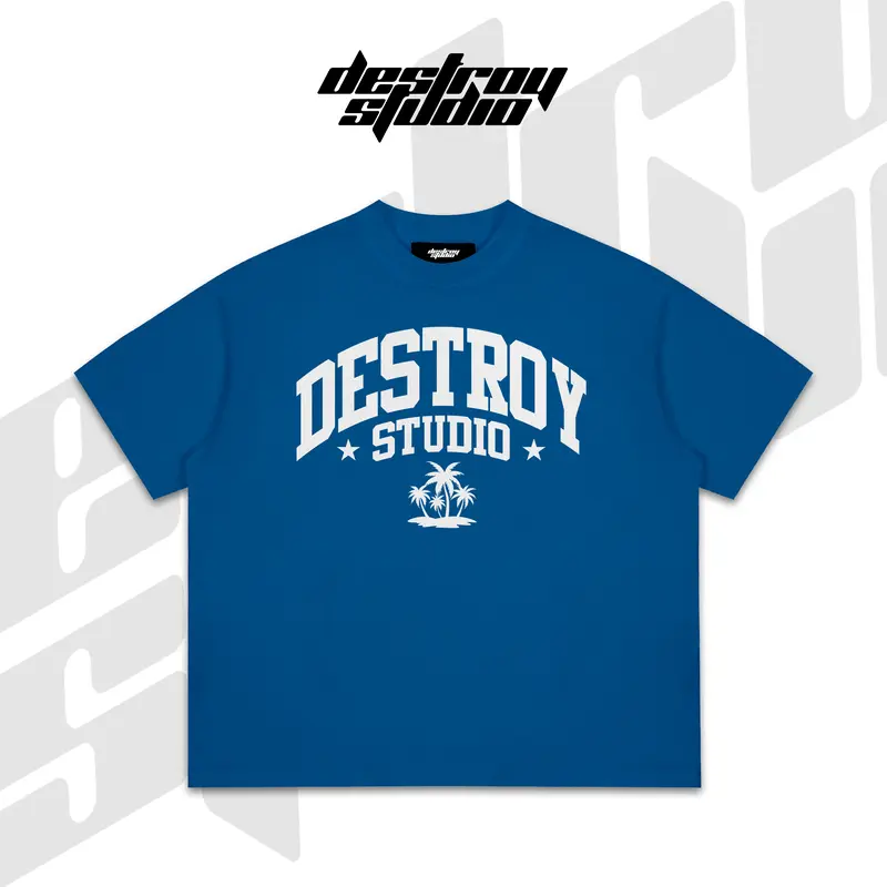 Áo thun BOXY DESTROY STUDIO TREE COCONUT RED T-SHIRT - BOXY Cotton - Destroy Studio Nam Unisex Menswear Cổ Tròn áo  thun 6