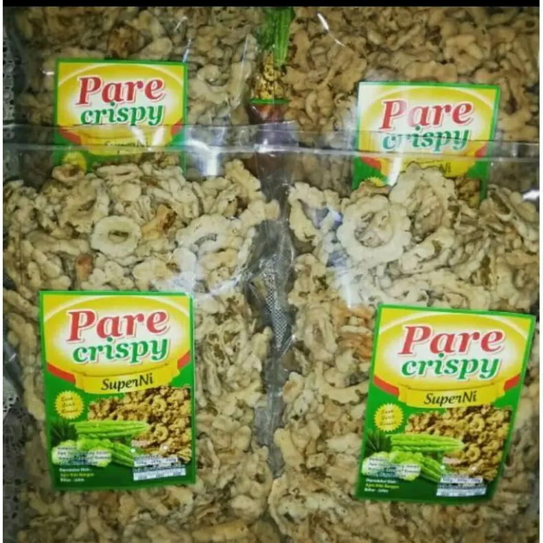 KERIPIK PARE CRISPY 250gr keripik pare pedas pare krispi yefano snack grosir