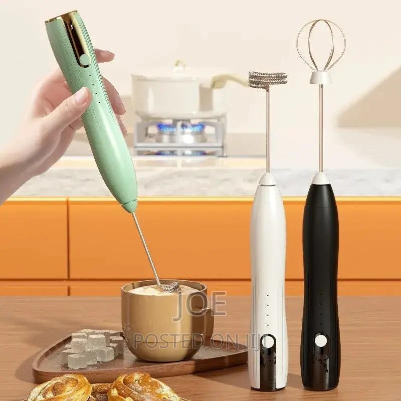 Household Electric Milk Frother, Coffee Frother, Handheld Egg Beater, Wireless Milk Frother 1