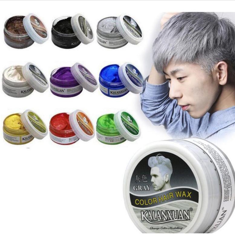 Sáp Vuốt Tóc Tạo Kiểu Đổi Màu Tạm Thời Kalanxuan 100g Cho Nam & Nữ Color Hair Wax