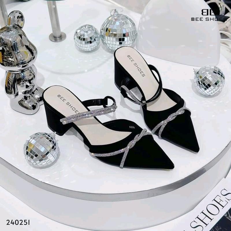 (Bigsize 40_45 tăng size) giày gót vuông bít mũi đủ size từ 32 đến 45 1