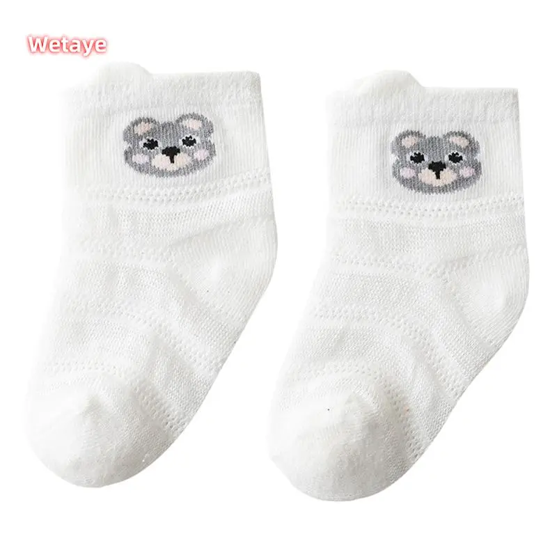 Kids Socks, Cute Cartoon Animal Mesh Socks Soft Elastic Lightweight Summer Casual Socks for Boys Girls