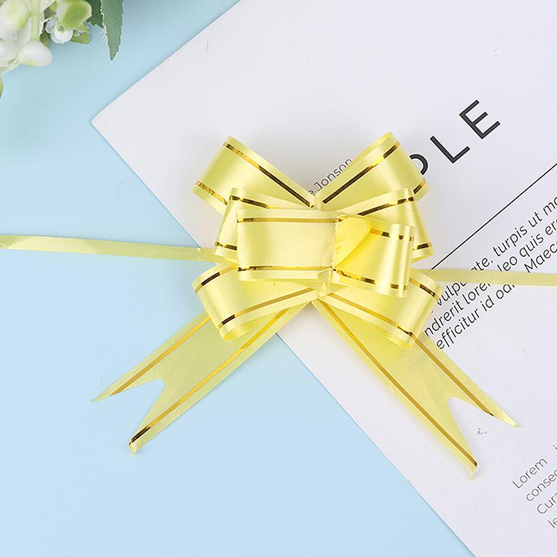 Product Introduction of 20 Pcs Ribbon Pull Bows Gift Knot Ribbon Wedding Gift Decoration Gift Wrapping Bows Packing Car Decor 33
