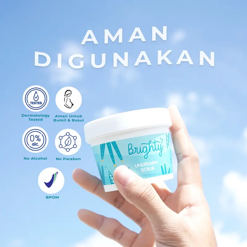 Brighty Aha Hero Serum X Underarm Scrub Exfoliating Liquid Perawatan Tubuh Melembutkan 3