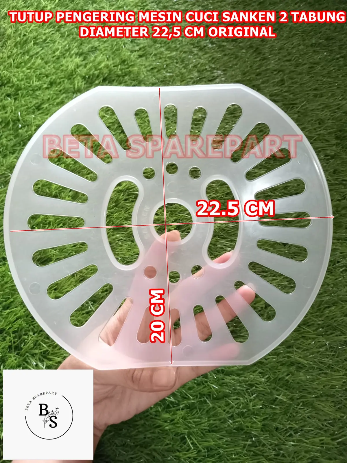 TUTUP PENGERING MESIN CUCI SANKEN 2 TABUNG DIAMETER 22,5 CM ORIGINAL