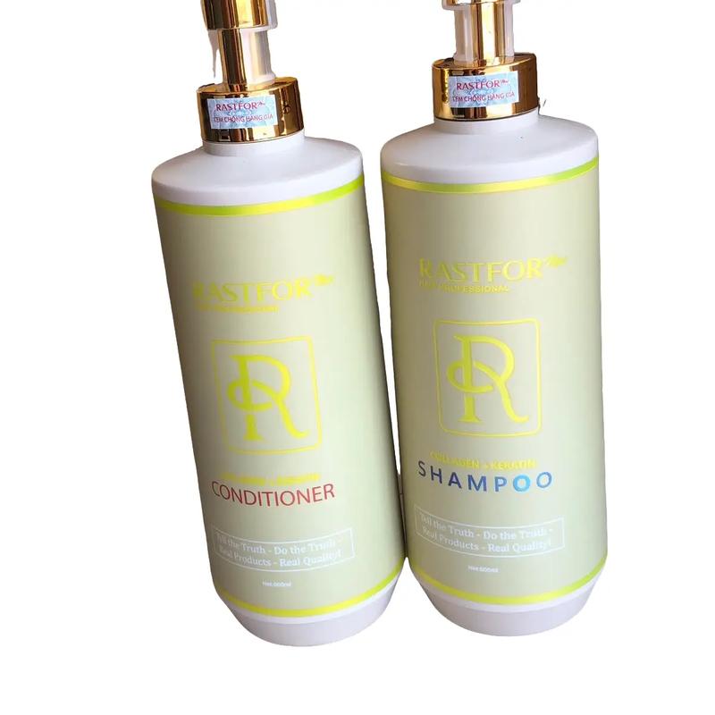 CẶP dầu gội RASFOR vàng hỗ trợ phục hồi tóc hư tổn chuyên sâu mùi thơm lưu hương lâu .dành cho mọi loại tóc dung tích 1600ml/cả cặp daugoi cap