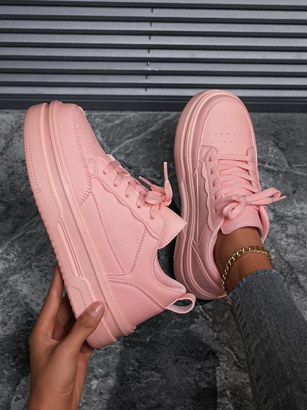Women's Fashionable Low Top Sneakers, Casual Breathable Comfortable Sports Shoes, Female All-match Round Toe Shoes for Daily Wear 2