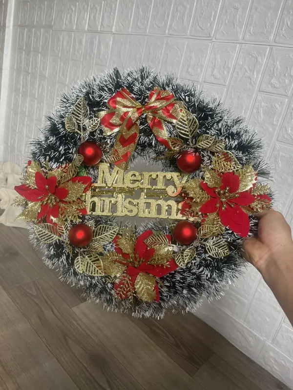 Vòng Trang Trí Giáng Sinh Noel - Vòng Nguyệt Quế 40 cm 5