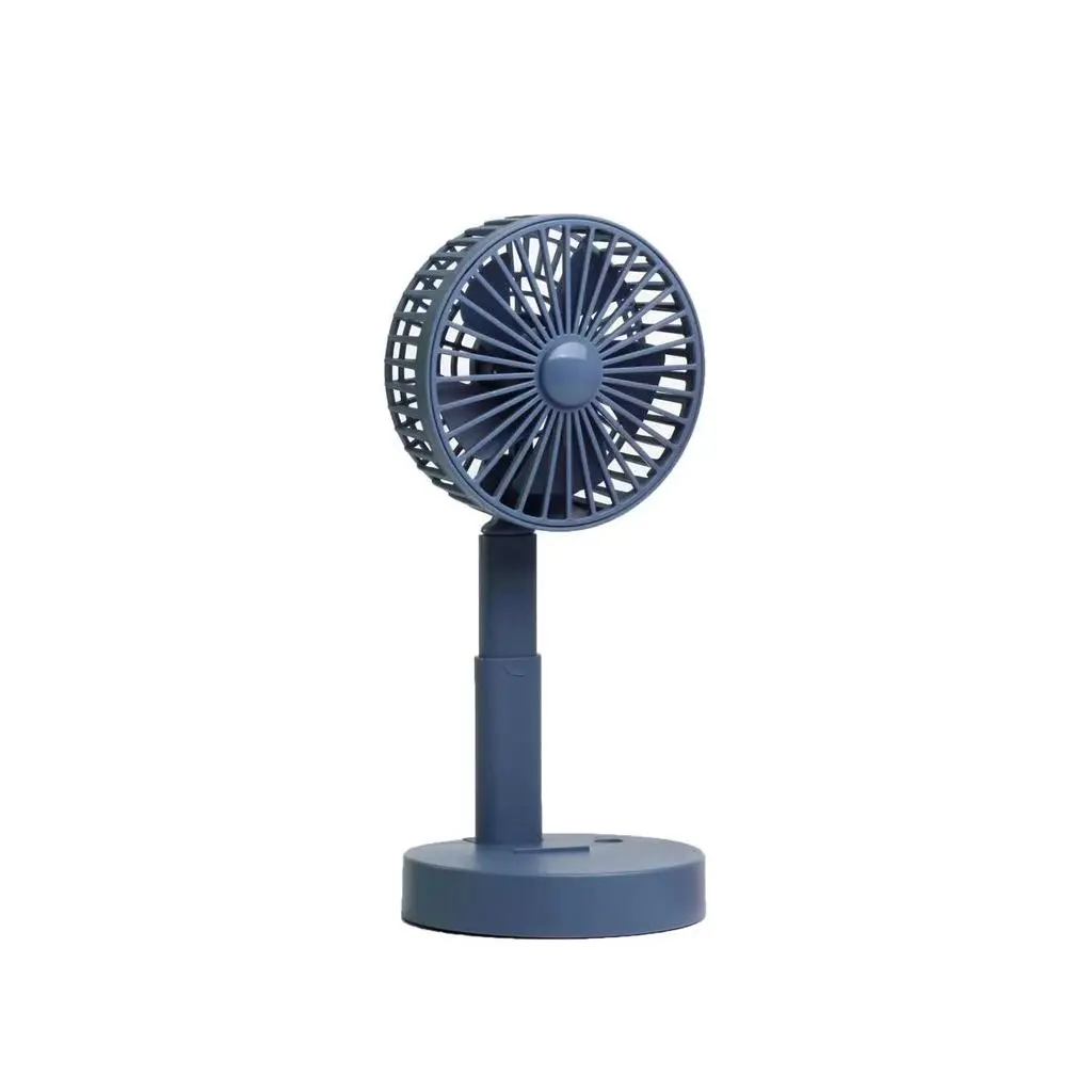 KIPAS ANGIN K12 FOLDING FAN KIPAS MINI FAN PORTABLE ISI ULANG CHARGER Biru