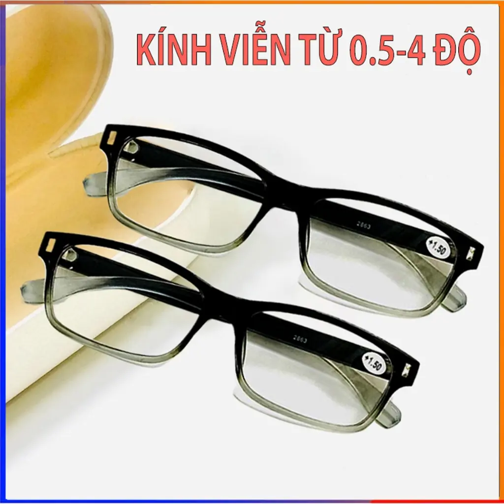 Kính lão đọc sách báo xem điện thoại, đi đường gọng nhựa đủ số từ +05 đến +4 độ Dụng cụ gia đình đa chức năng nghn212114